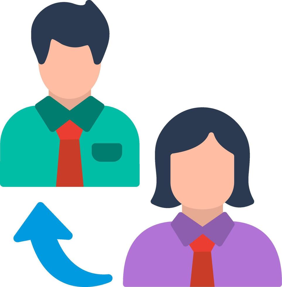 Change Management Flat Illustration Icon Design vector