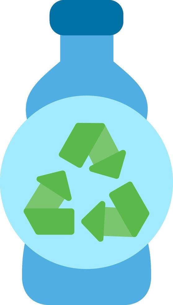 Recycling Flat Illustration Icon Design vector
