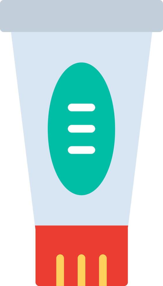 Toothpaste Flat Illustration Icon Design vector