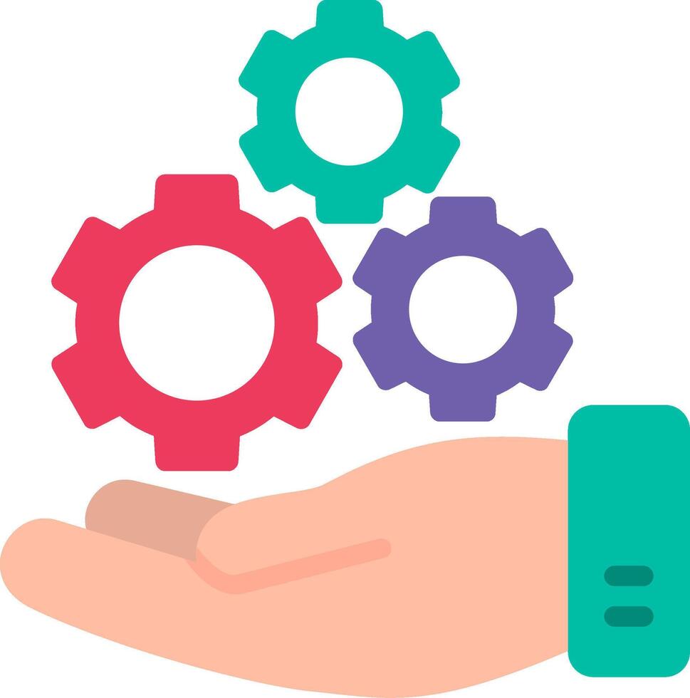 Technical Support Flat Illustration Icon Design vector