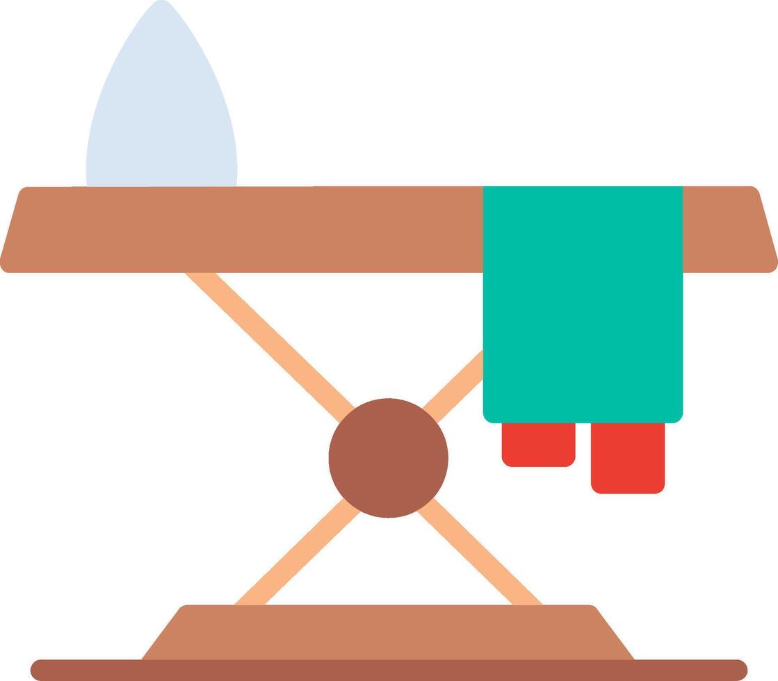 Iron Table Flat Illustration Icon Design vector