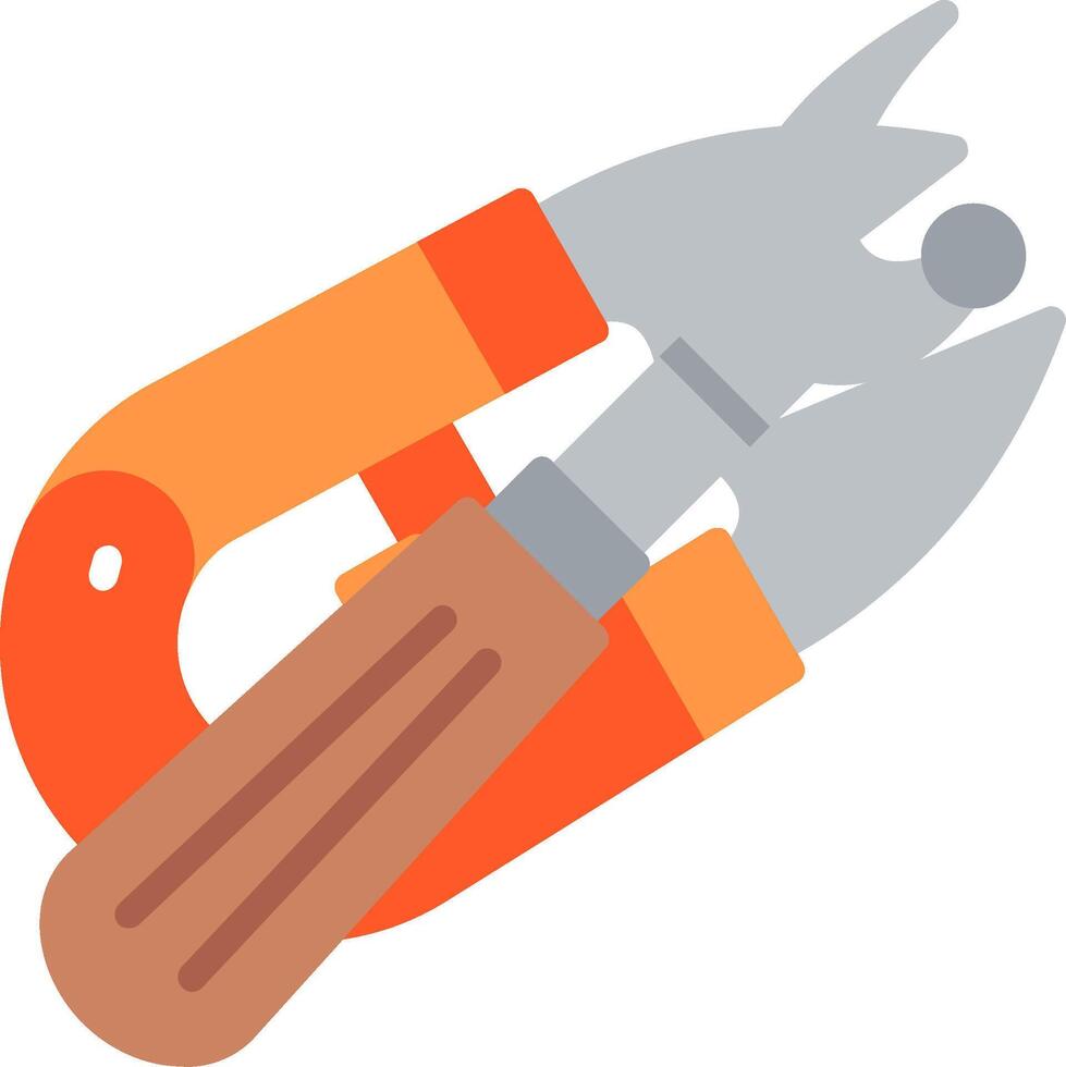 Sewing clipper Flat Illustration Icon Design vector