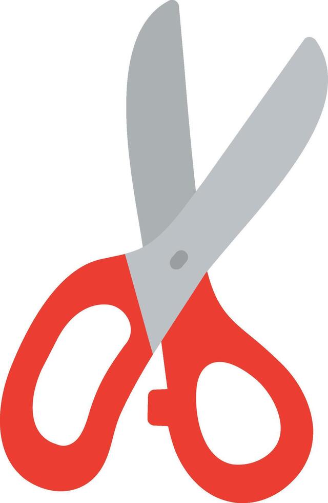 Scissors Flat Illustration Icon Design vector