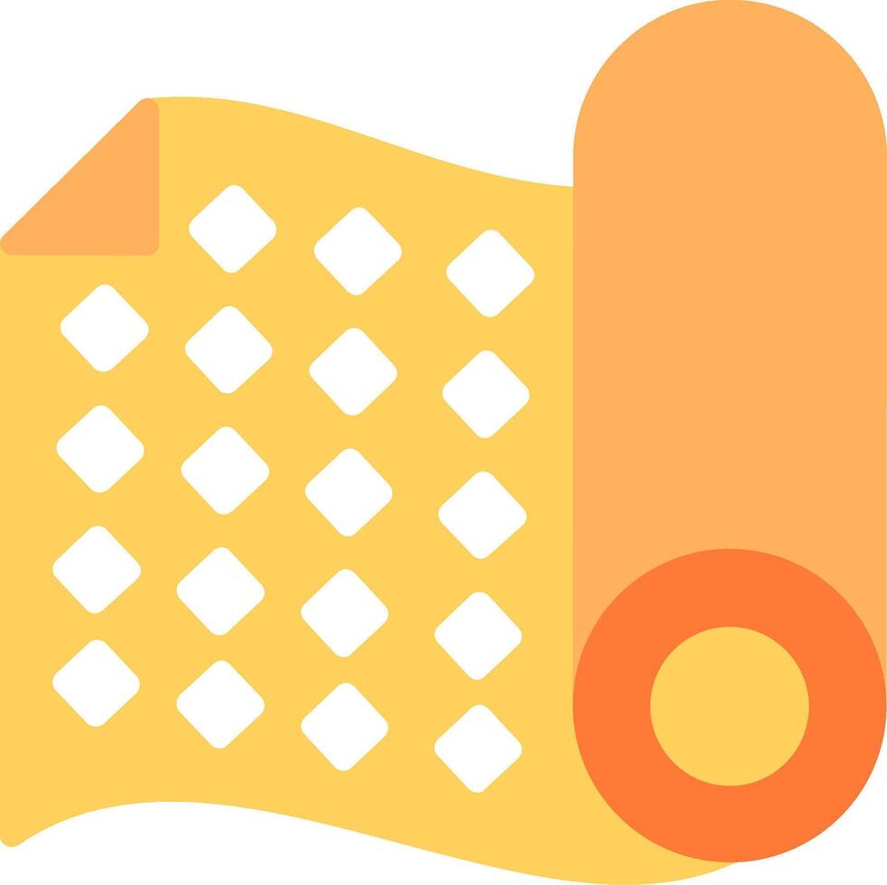 Fabric Pattern Flat Illustration Icon Design vector