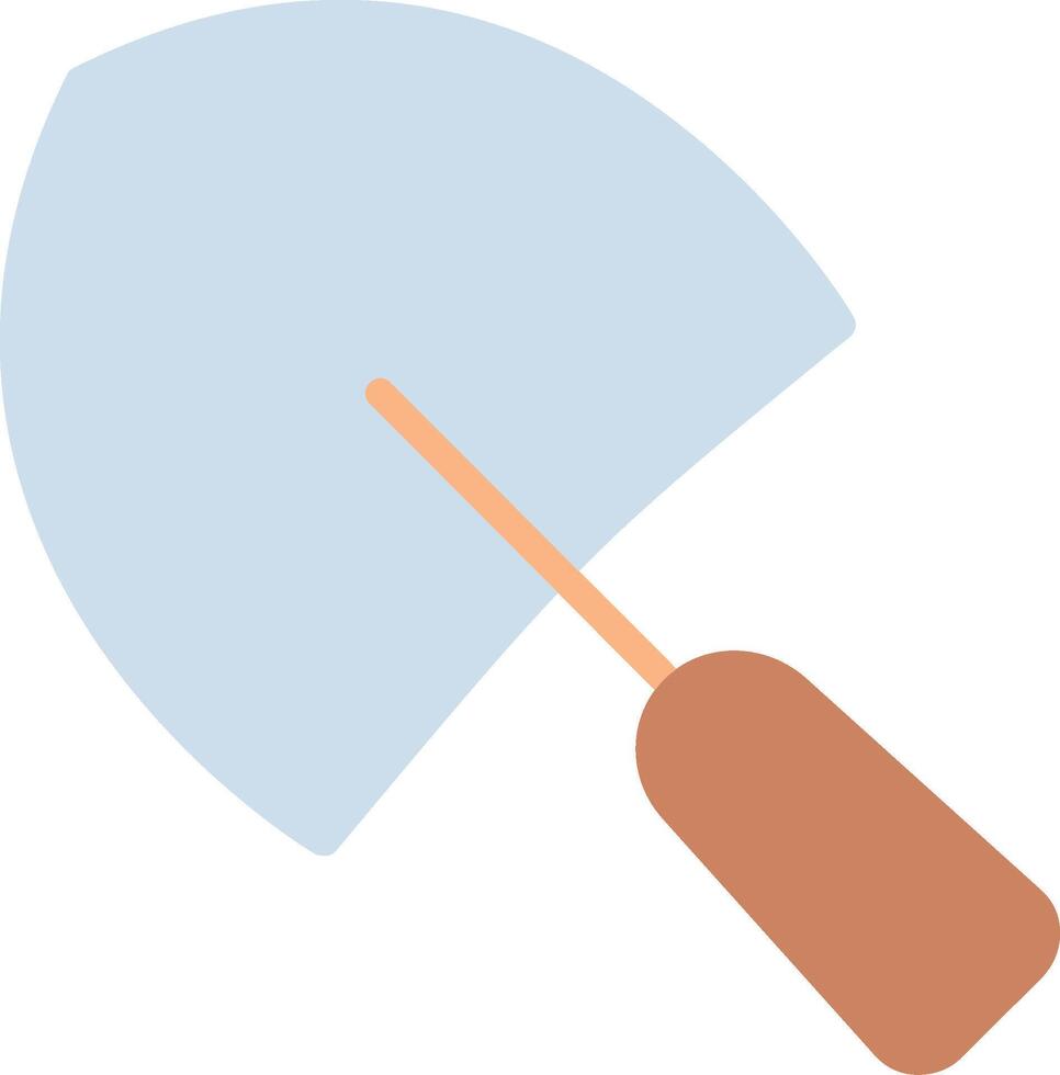 Trowel Flat Illustration Icon Design vector