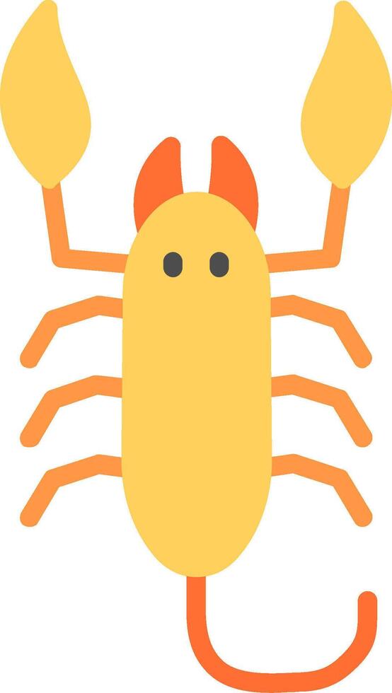 Scorpion Flat Illustration Icon Design vector