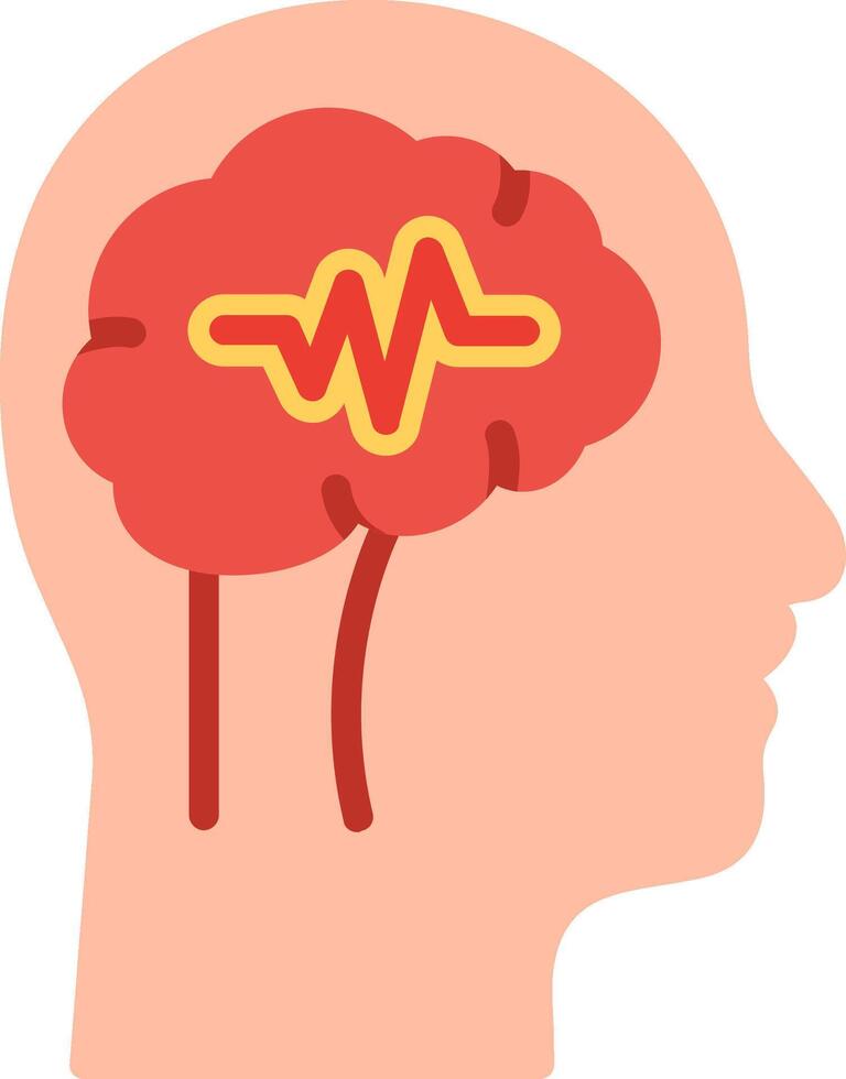 Epilepsy Flat Illustration Icon Design vector