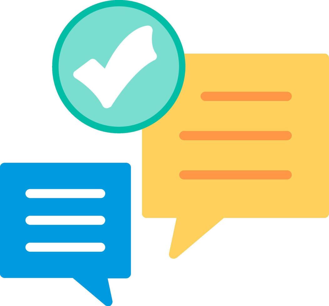 Chat Flat Illustration Icon Design vector