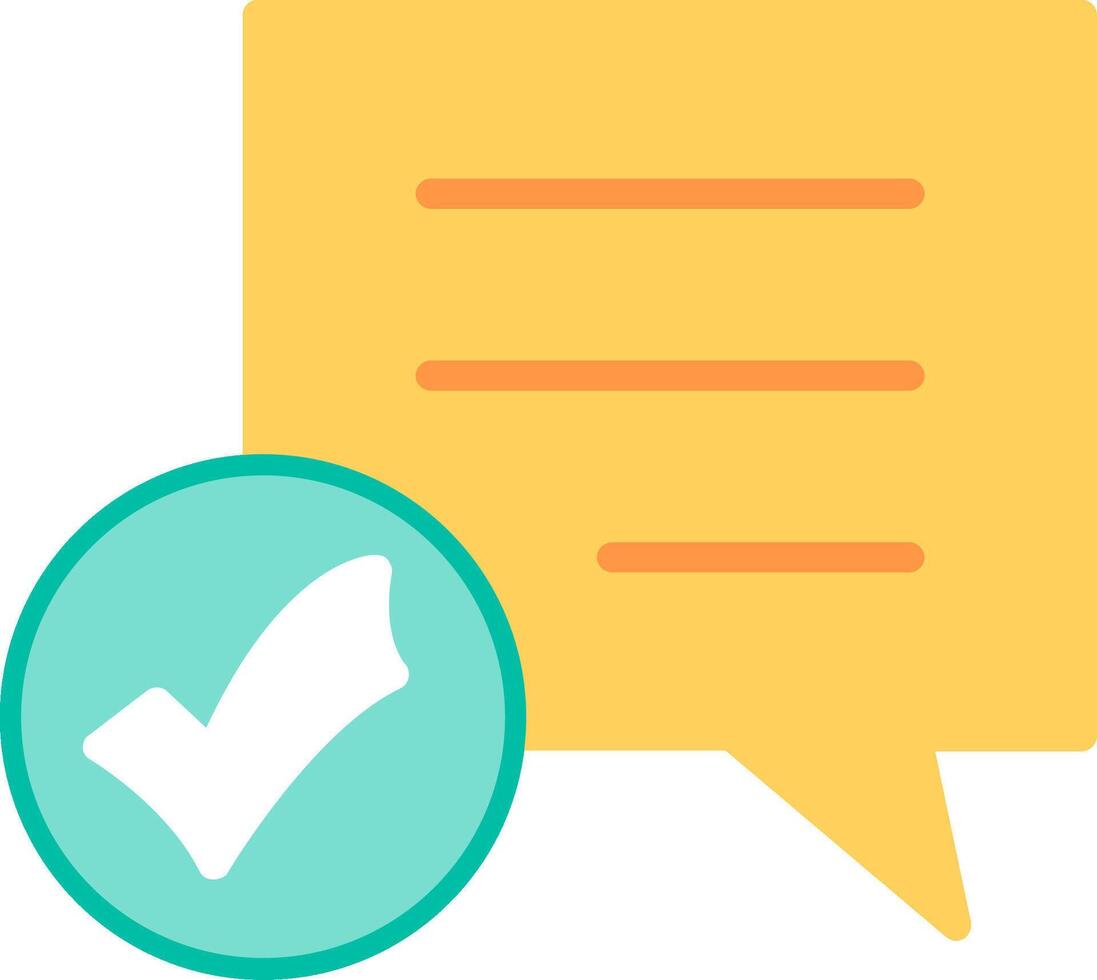 Message Flat Illustration Icon Design vector