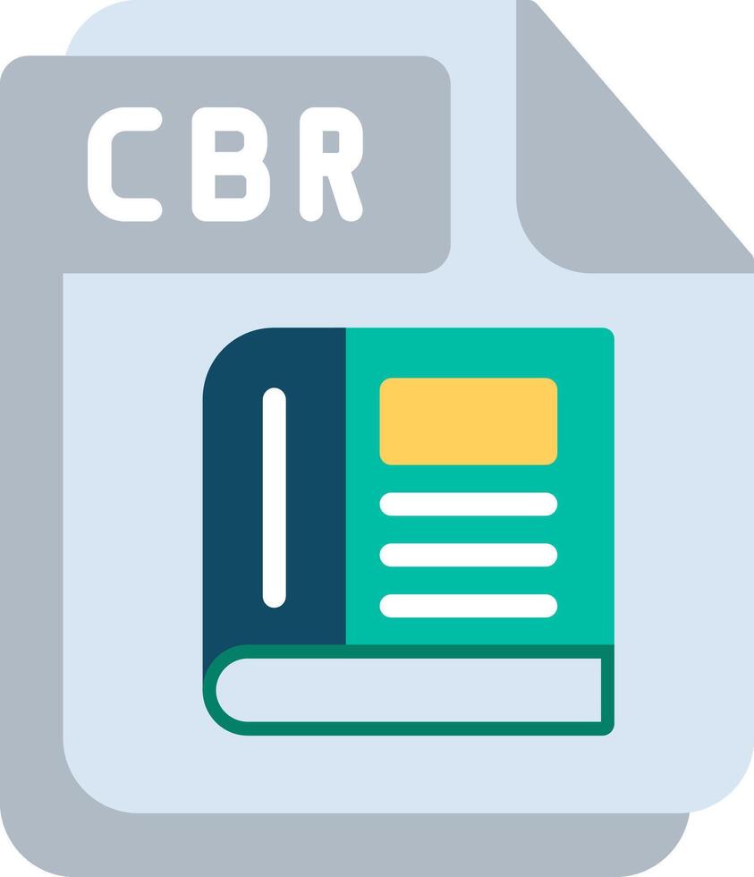 CBR Flat Illustration Icon Design vector