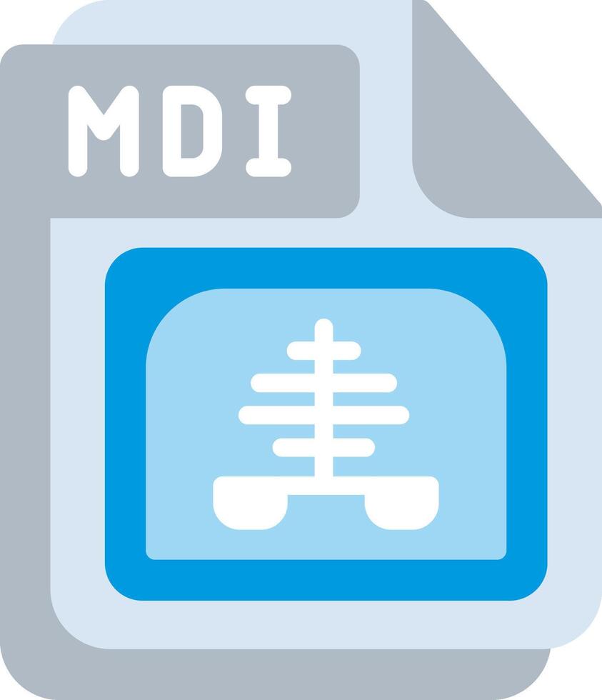 MDI Flat Illustration Icon Design vector