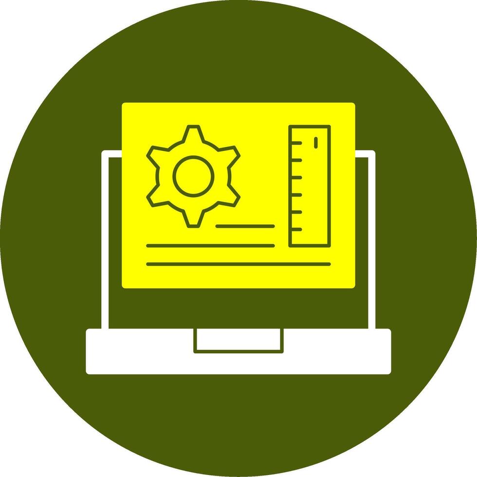 App Development Solid Two Color Style Icon vector