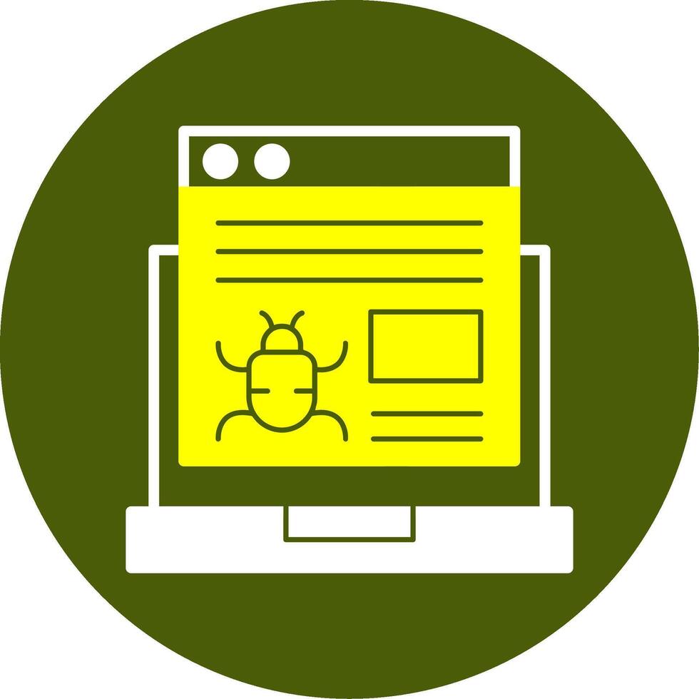 error sólido dos color estilo icono vector