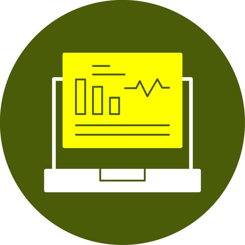 Dashboard Solid Two Color Style Icon vector