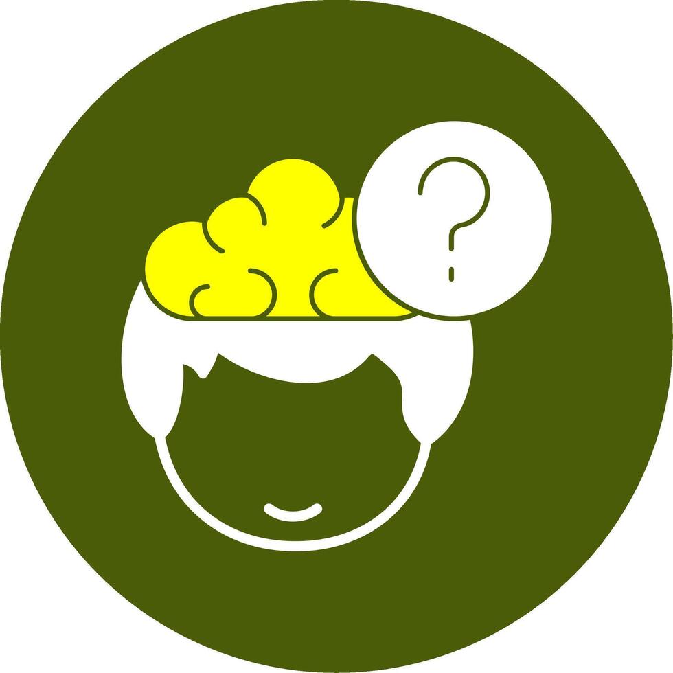 Question Solid Style Icon vector