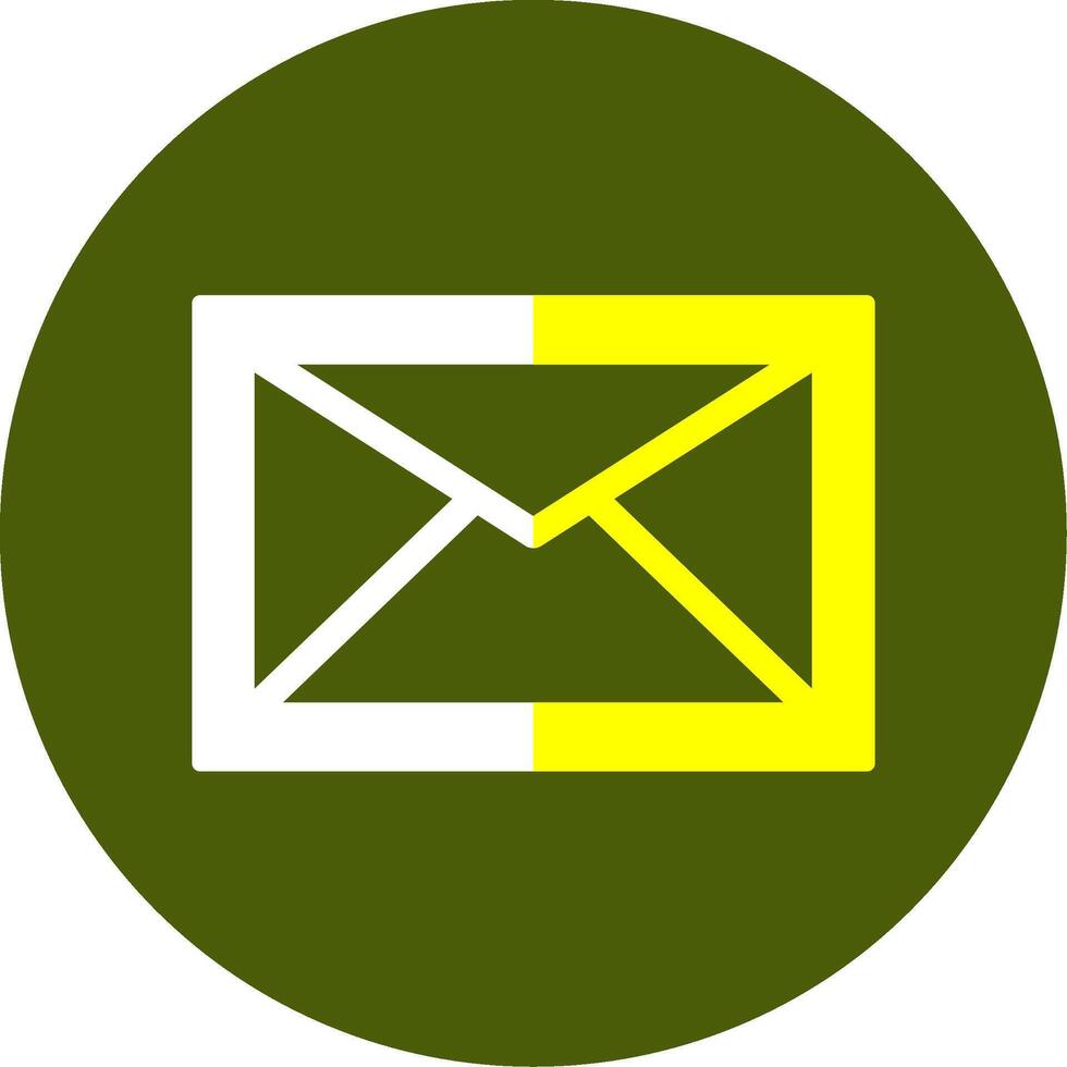 Email Solid Style Two Color Icon vector