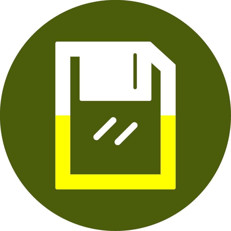 Save Solid Style Two Color EPS Sample Icon vector