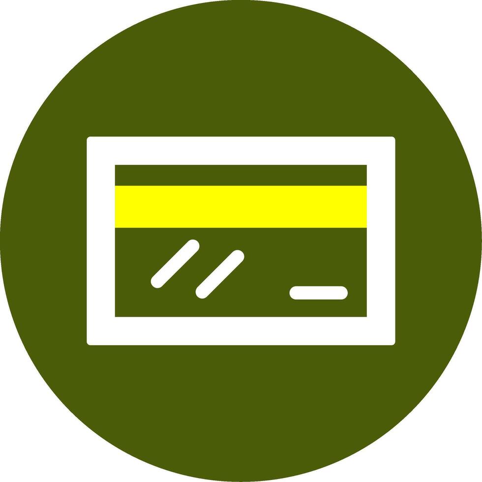 Credit Card Solid Style Two Color Icon vector