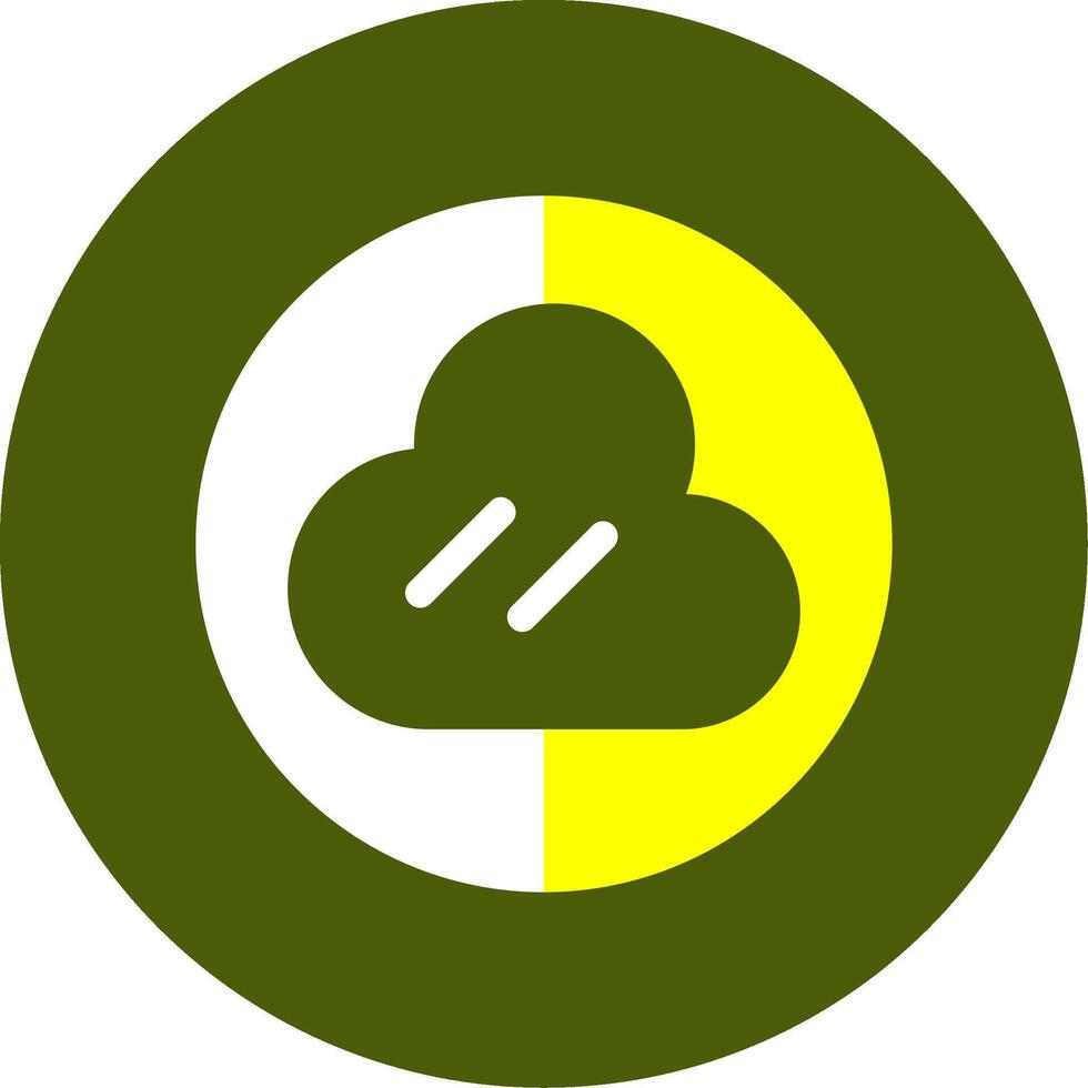 Cloud Solid Style Icon vector