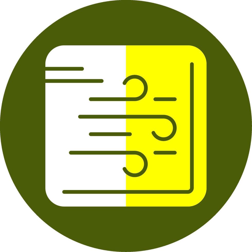 Wind Solid Style Two Color EPS Sample Icon vector
