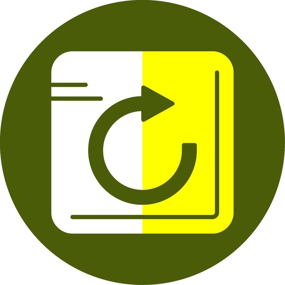 Undo Solid Style Two Color EPS Sample Icon vector