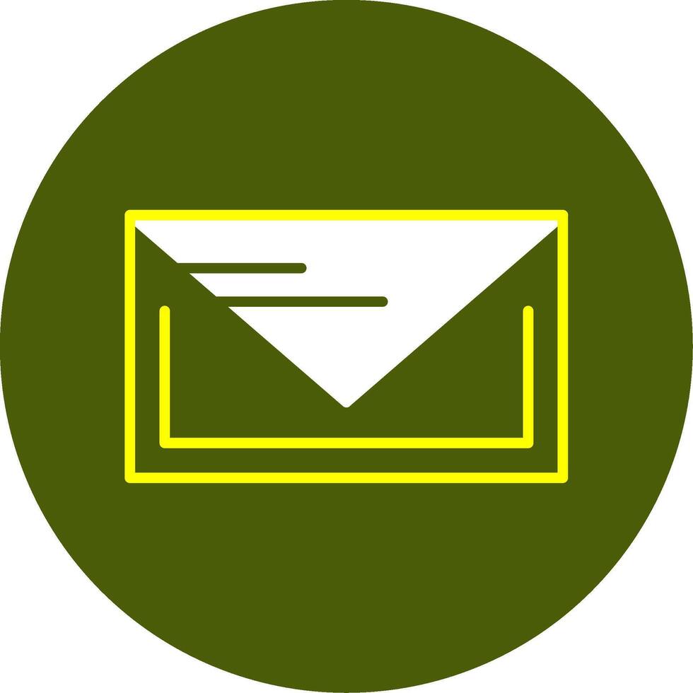 Mail Solid Style Two Color EPS Sample Icon vector