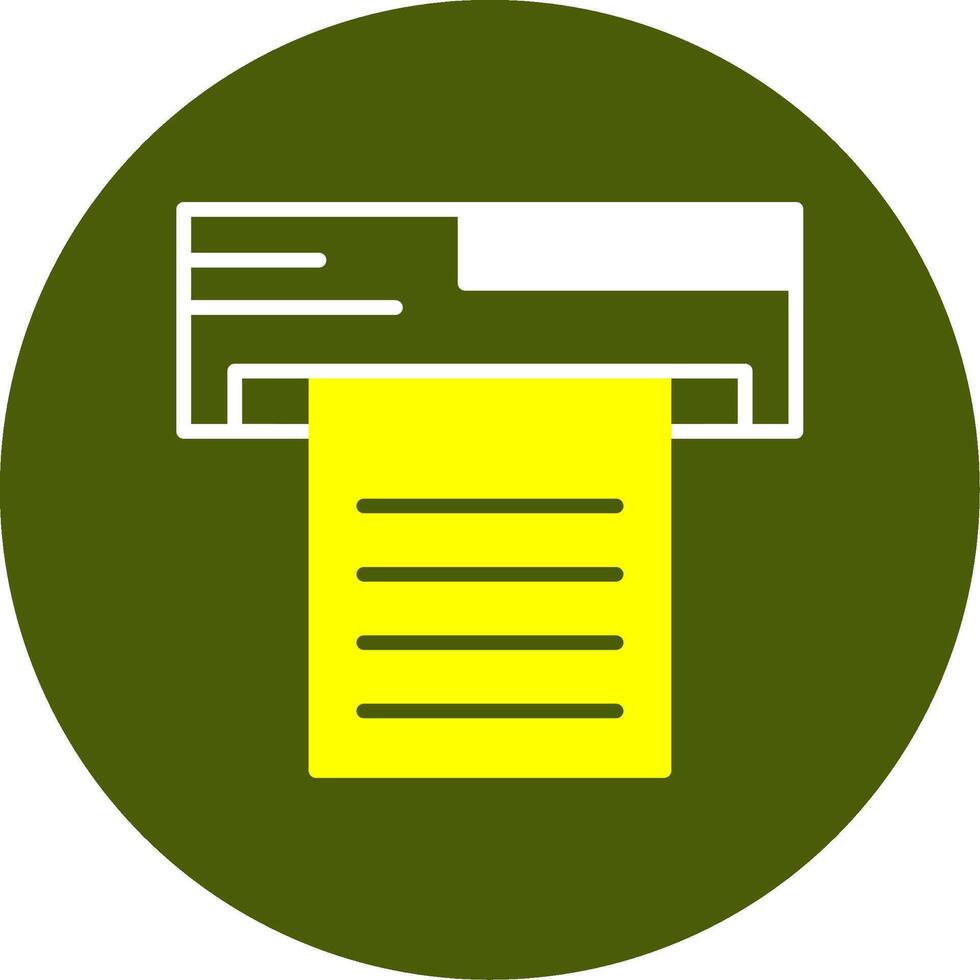Print Solid Style Two Color EPS Sample Icon vector