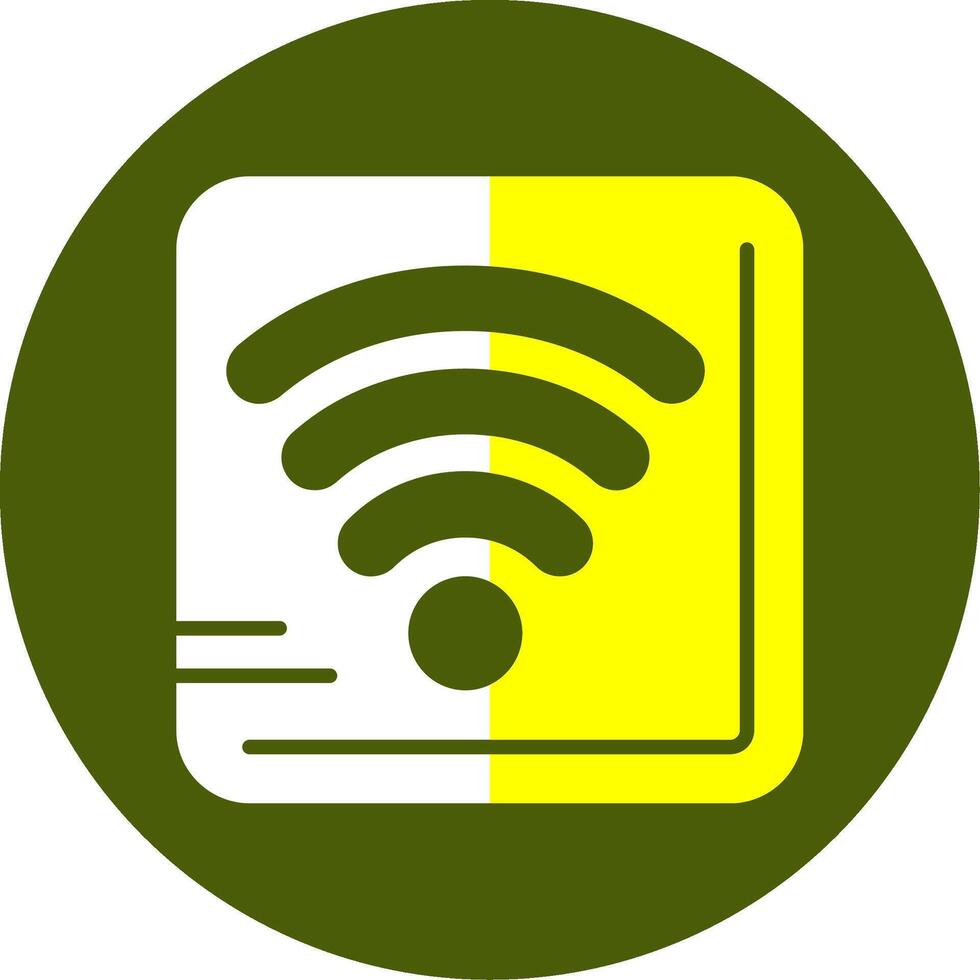 Wi-Fi Solid Style Two Color EPS Sample Icon vector