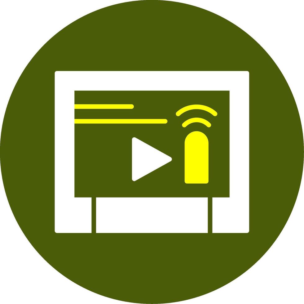 Touchscreen Solid Style Two Color EPS Sample Icon vector