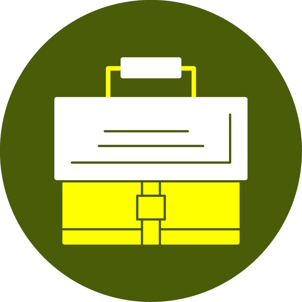 Briefcase Solid Style Two Color EPS Sample Icon vector