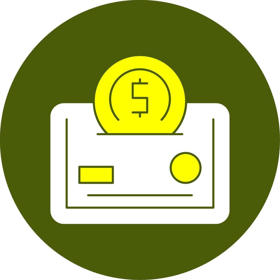 Smart Wallet Solid Style Two Color EPS Sample Icon vector