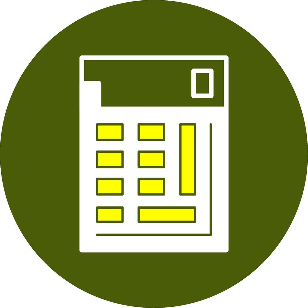 Calculator Solid Style Two Color EPS Sample Icon vector