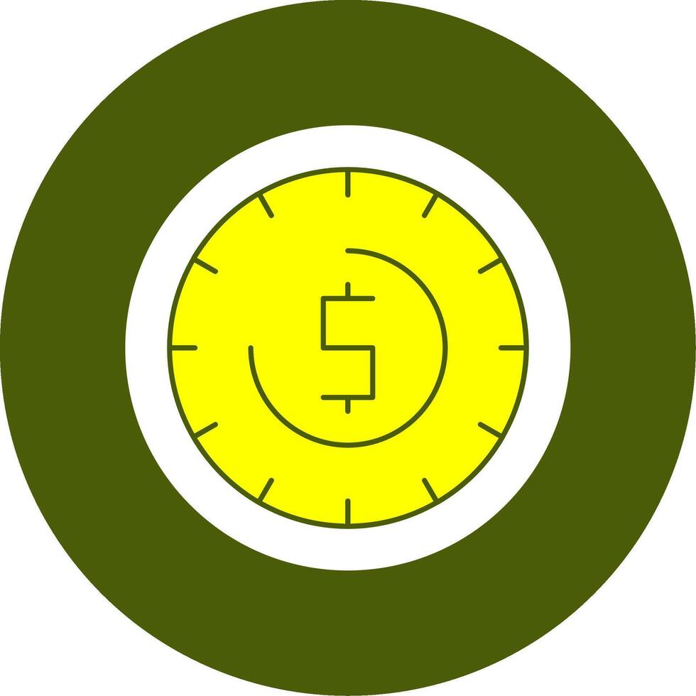 Time Solid Style Two Color EPS Sample Icon vector