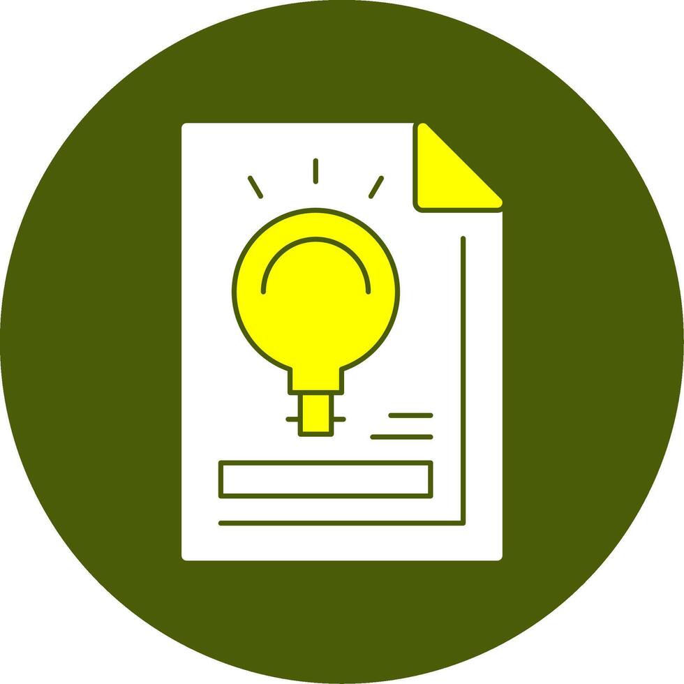 Lightbulb Solid Style Two Color EPS Sample Icon vector