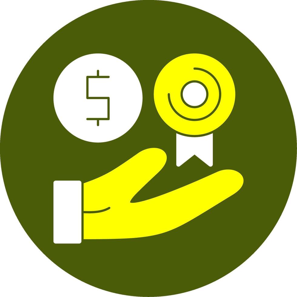 Achievement Solid Style Two Color EPS Sample Icon vector