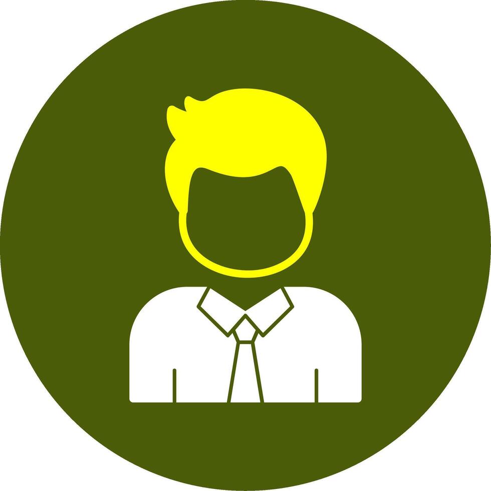 Employee Solid Style Two Color EPS Sample Icon vector