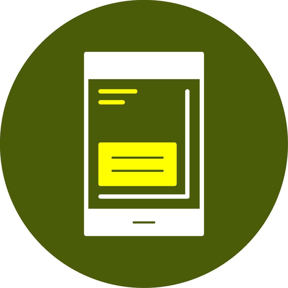 Smartphone Solid Style Two Color EPS Sample Icon vector