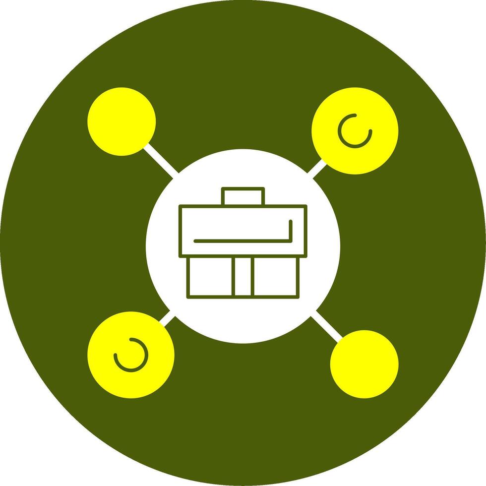 Networking Solid Style Two Color EPS Sample Icon vector