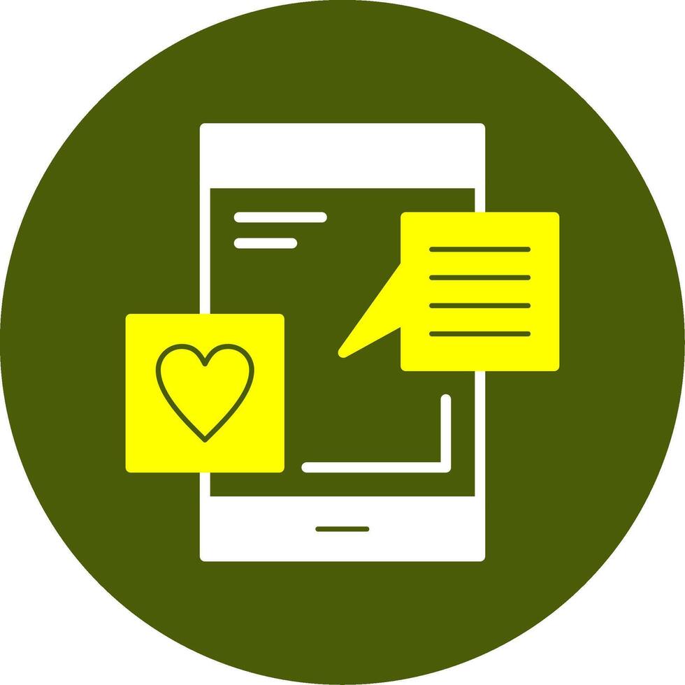 Social media Solid Style Two Color EPS Sample Icon vector