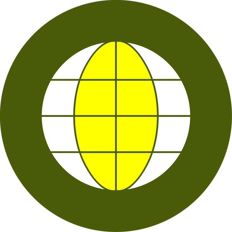 Global Solid Style Two Color EPS Sample Icon vector