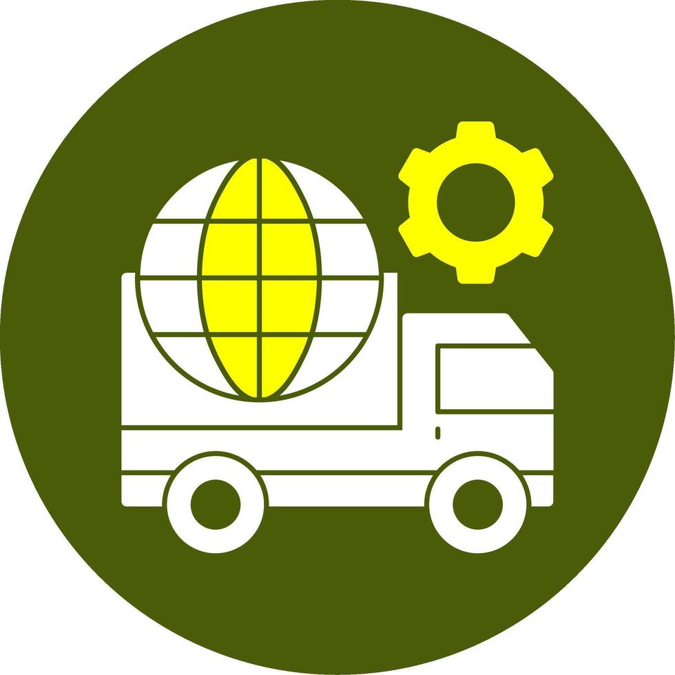 Logistics Solid Style Two Color EPS Sample Icon vector