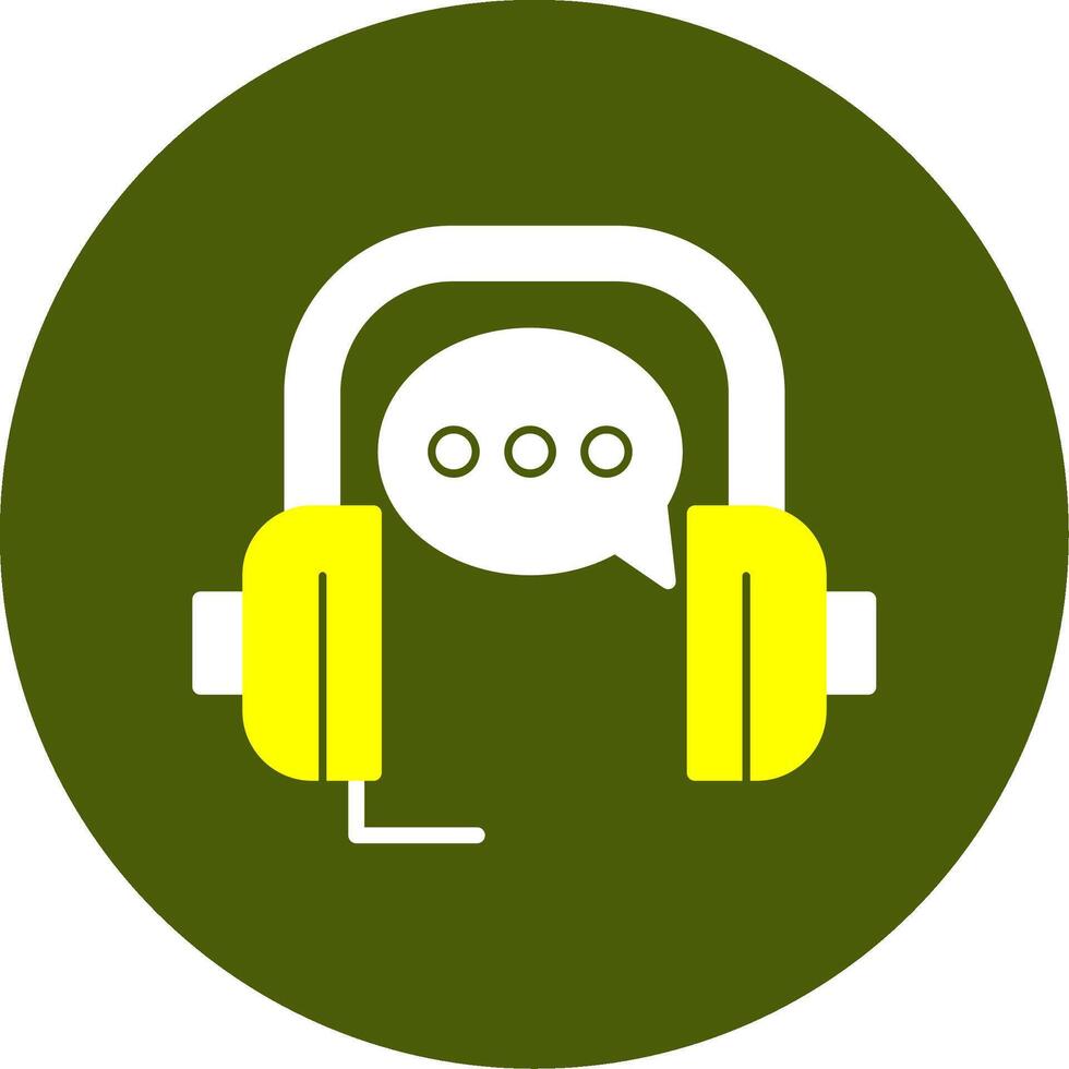 Customer service Solid Style Two Color EPS Sample Icon vector