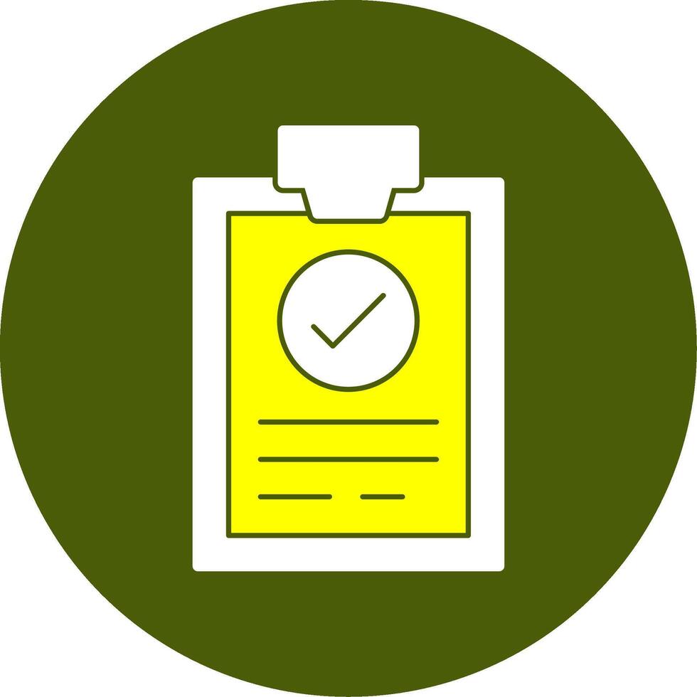 Survey Solid Style Two Color EPS Sample Icon vector