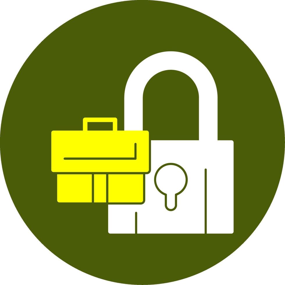 Lock Solid Style Two Color EPS Sample Icon vector