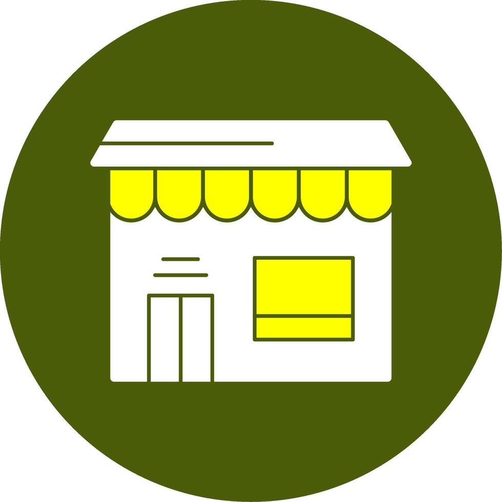 Storefront Solid Style Two Color EPS Sample Icon vector