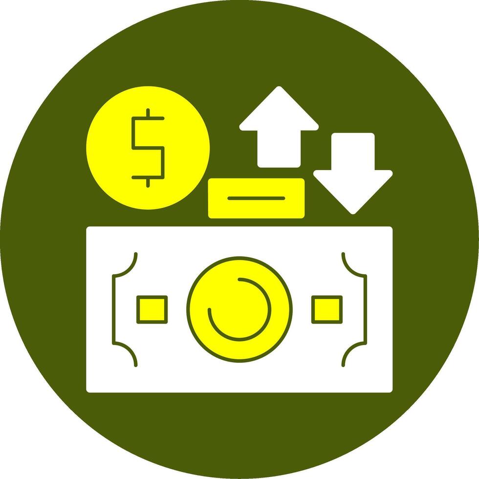 Exchange rate Solid Style Two Color EPS Sample Icon vector