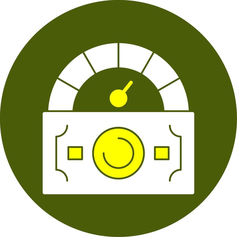 Credit score Solid Style Two Color EPS Sample Icon vector