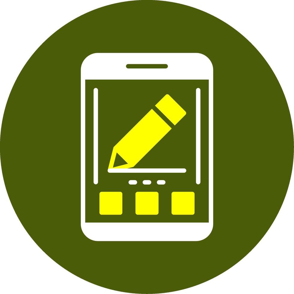 Edit Solid Style Two Color Sample Icon vector