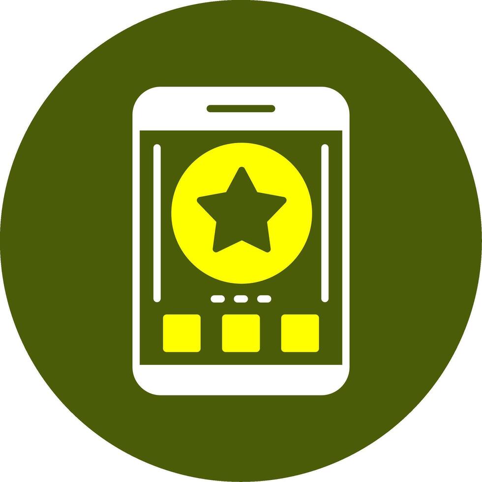 Star Solid Style Two Color EPS Sample Icon vector