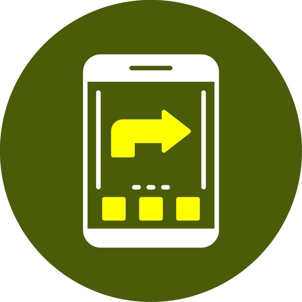 Forward Solid Style Two Color Sample Icon vector